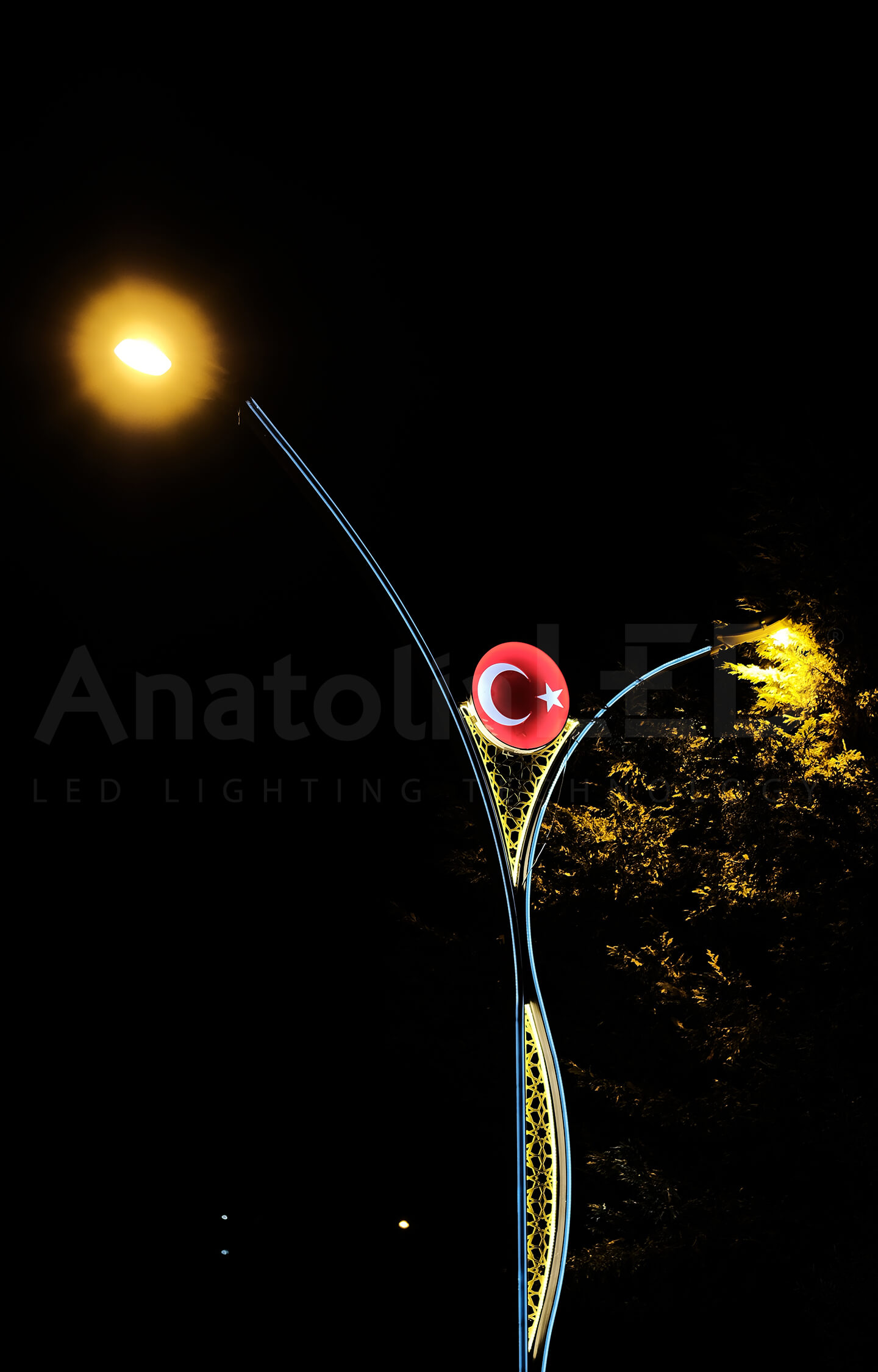 Anatolia LED | Başiskele Belediyesi Mesan Sokak TEDAŞ Onaylı 7,5 + 5,5 Metre Ant-Swan Modeli Dekoratif Aydınlatma Yapım İşi / 2021