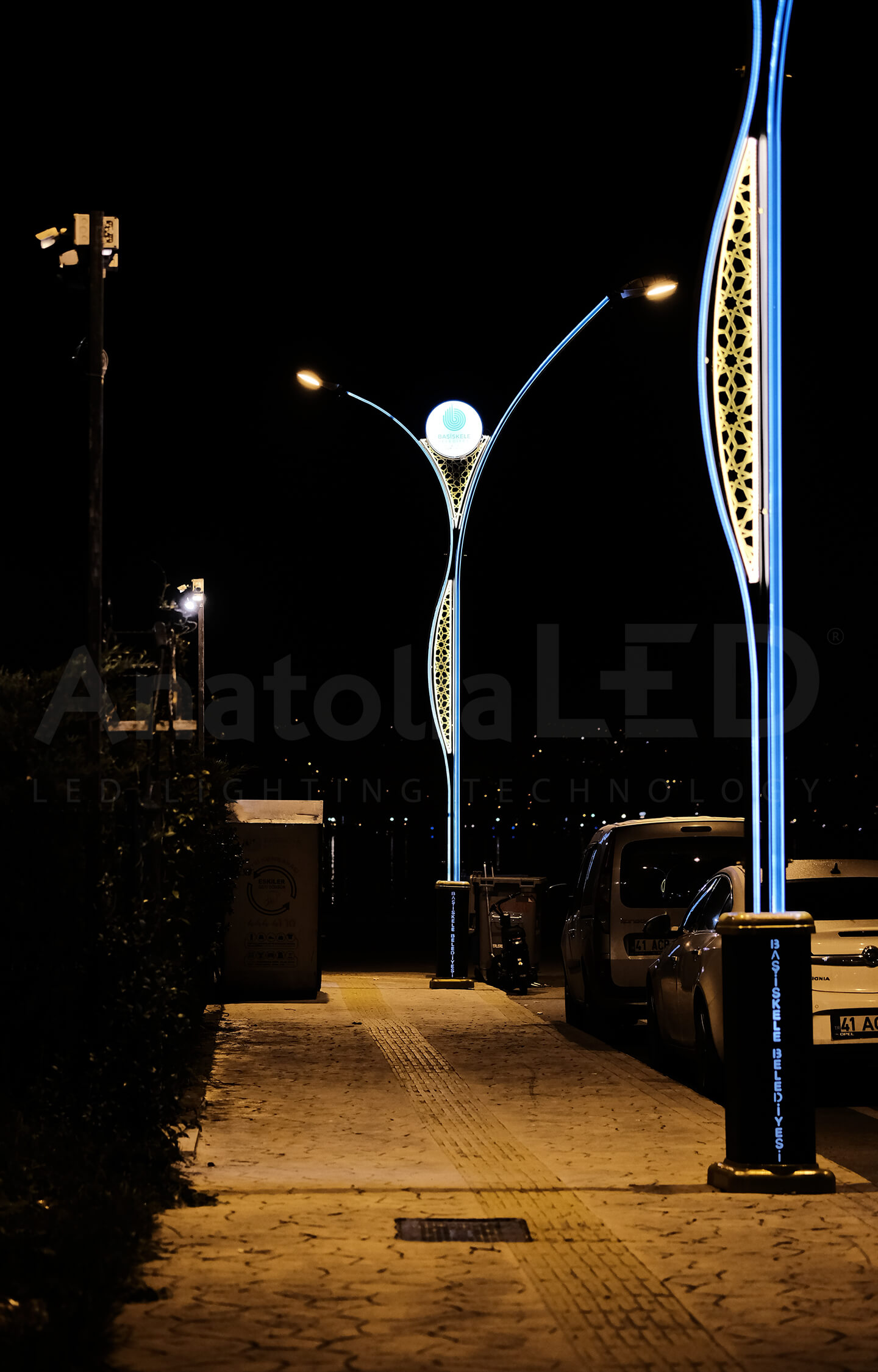 Anatolia LED | Başiskele Belediyesi Mesan Sokak TEDAŞ Onaylı 7,5 + 5,5 Metre Ant-Swan Modeli Dekoratif Aydınlatma Yapım İşi / 2021