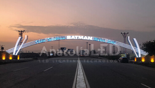Anatolia LED | Batman Belediyesi Dekoratif Ledli Şehir Giriş Tagı Yapım İşi – 2021