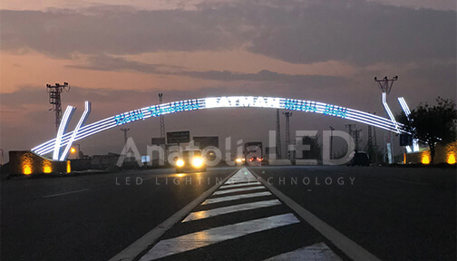 Anatolia LED | Batman Belediyesi Dekoratif Ledli Şehir Giriş Tagı Yapım İşi – 2021