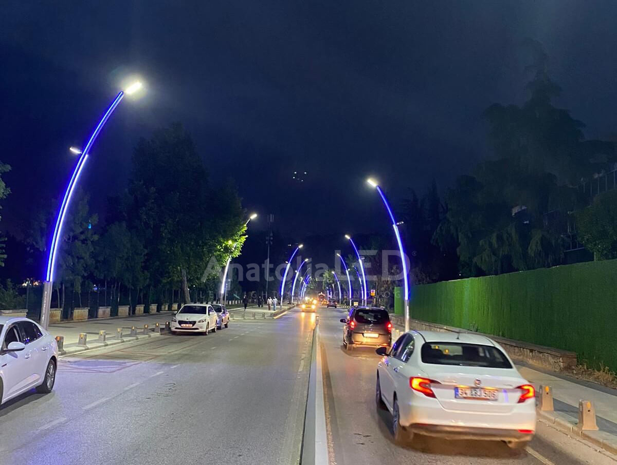 Anatolia LED | Beykoz Belediyesi TEDAŞ Onaylı 8+6 Metre Ant-Kuğu Modeli Dekoratif Aydınlatma Yapım İşi / 2021