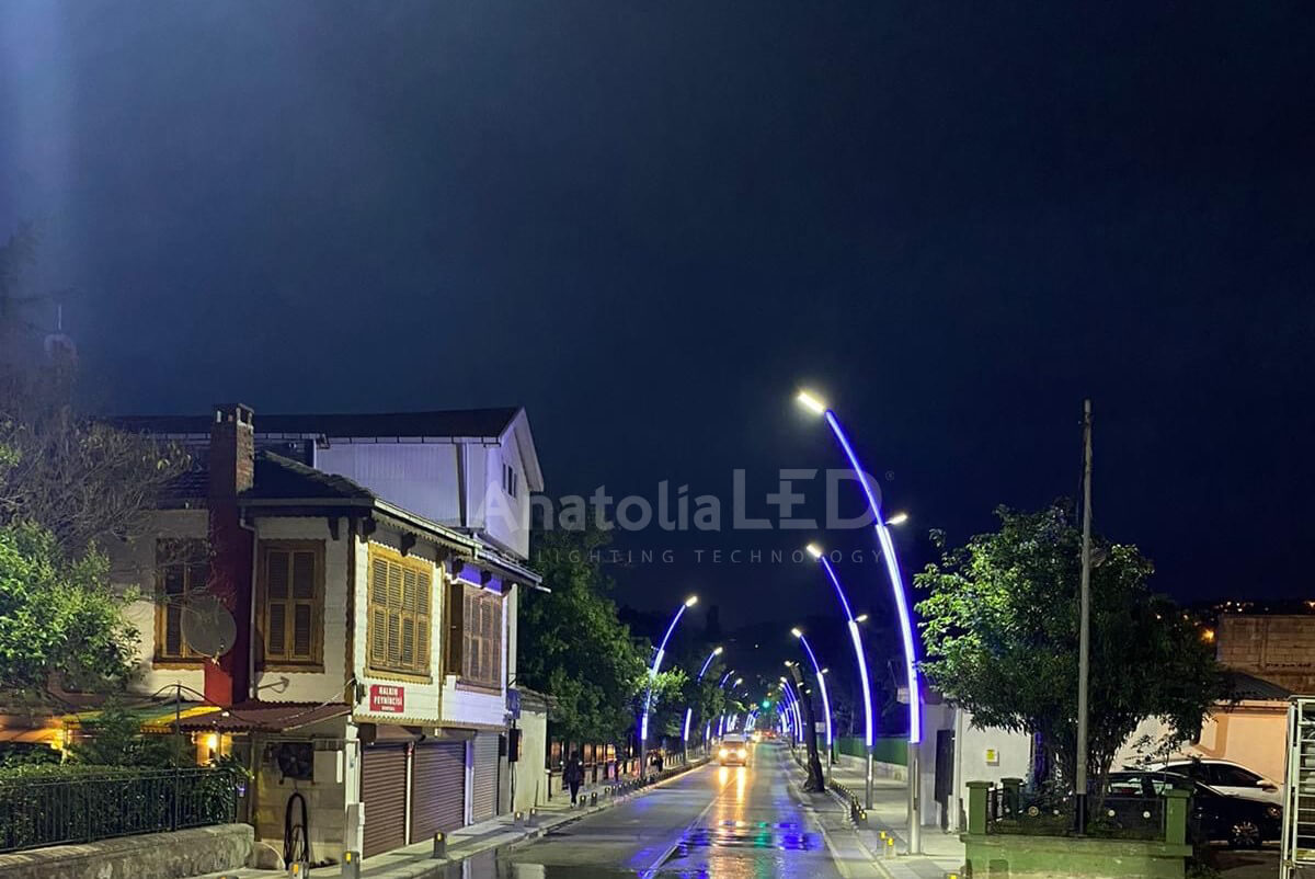 Anatolia LED | Beykoz Belediyesi TEDAŞ Onaylı 8+6 Metre Ant-Kuğu Modeli Dekoratif Aydınlatma Yapım İşi / 2021