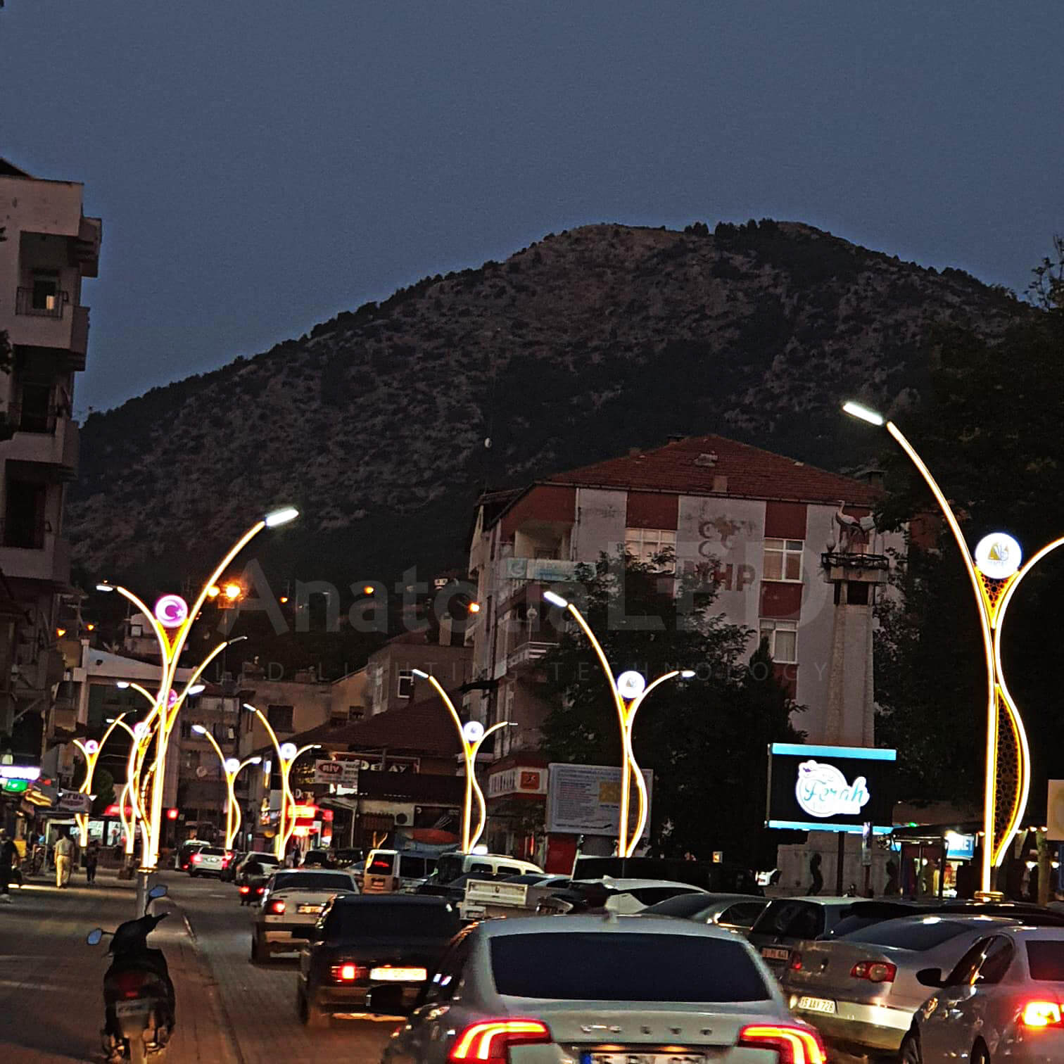 Anatolia LED | Bucak Belediyesi Cumhuriyet Caddesi Dekoratif Aydınlatma Yapım İşi / 2020