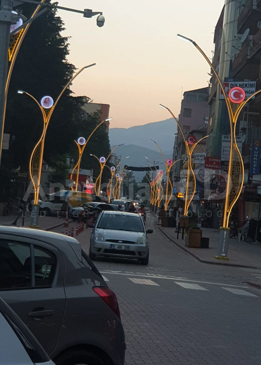 Anatolia LED | Bucak Belediyesi Cumhuriyet Caddesi Dekoratif Aydınlatma Yapım İşi / 2020