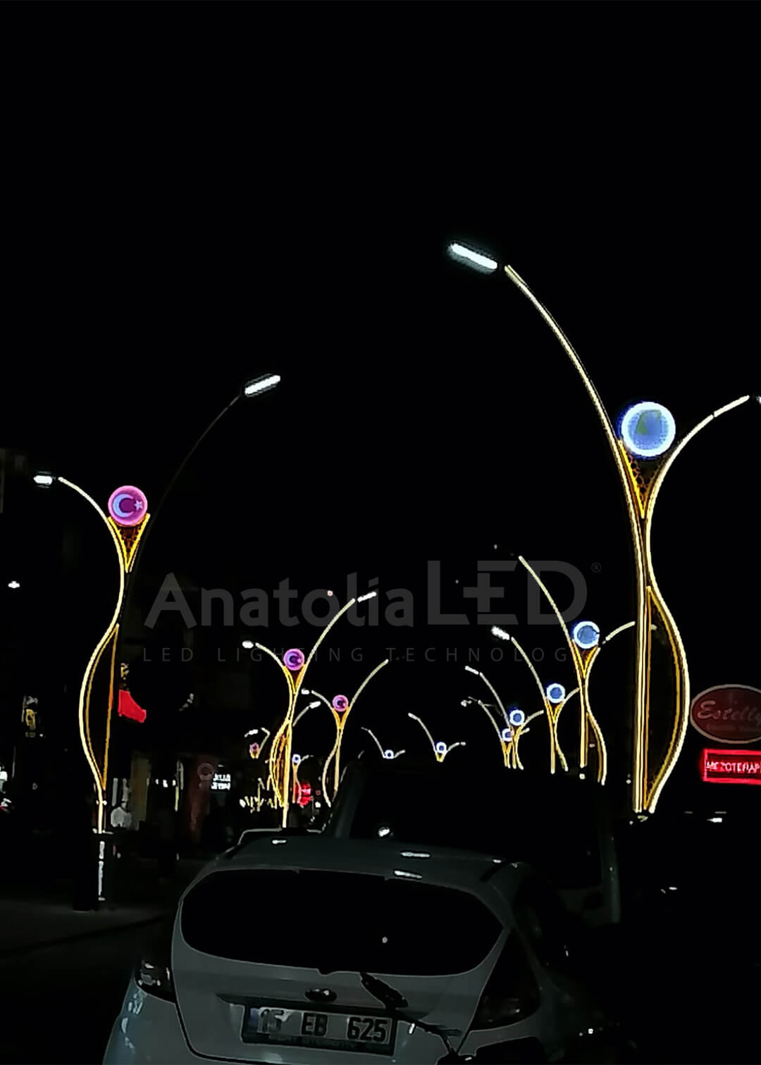 Anatolia LED | Bucak Belediyesi Cumhuriyet Caddesi Dekoratif Aydınlatma Yapım İşi / 2020