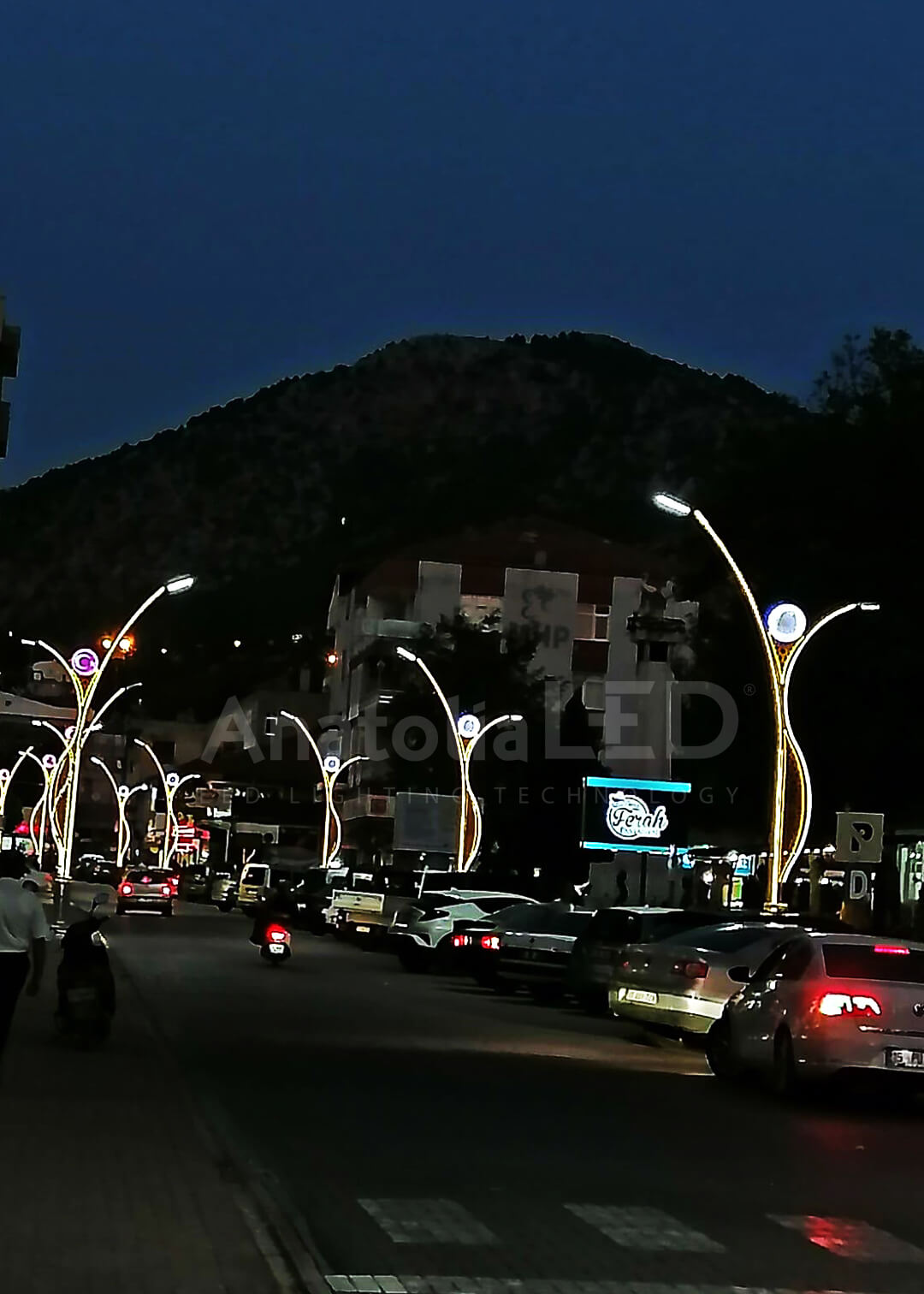 Anatolia LED | Bucak Belediyesi Cumhuriyet Caddesi Dekoratif Aydınlatma Yapım İşi / 2020