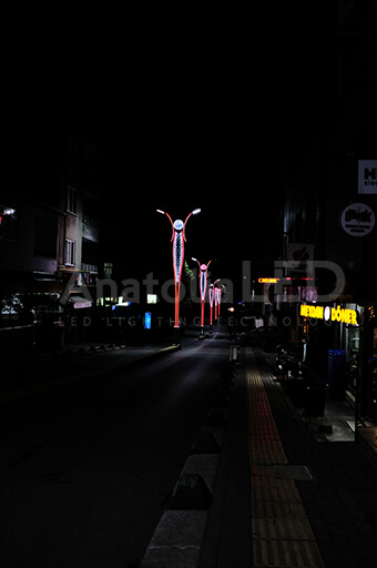 Anatolia LED | Derince Belediyesi Dernek Sokak Dekoratif Ledli Aydınlatma Yapım İşimiz / 2020