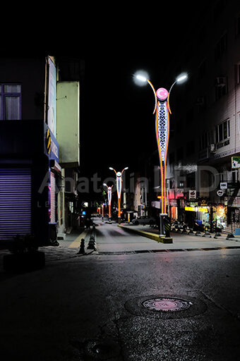 Anatolia LED | Derince Belediyesi Dernek Sokak Dekoratif Ledli Aydınlatma Yapım İşimiz / 2020