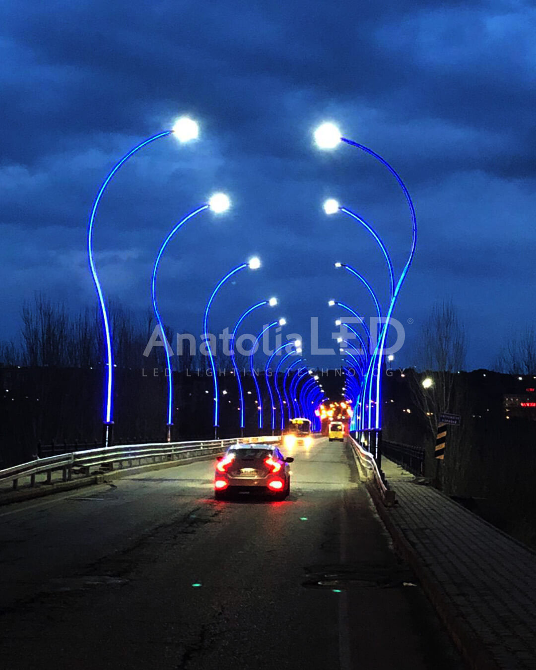 Anatolia LED | Diyarbakır Büyükşehir Belediyesi Fiskaya Köprüsü Ant-Still Modeli Dekoratif Aydınlatma Yapım İşi / 2021