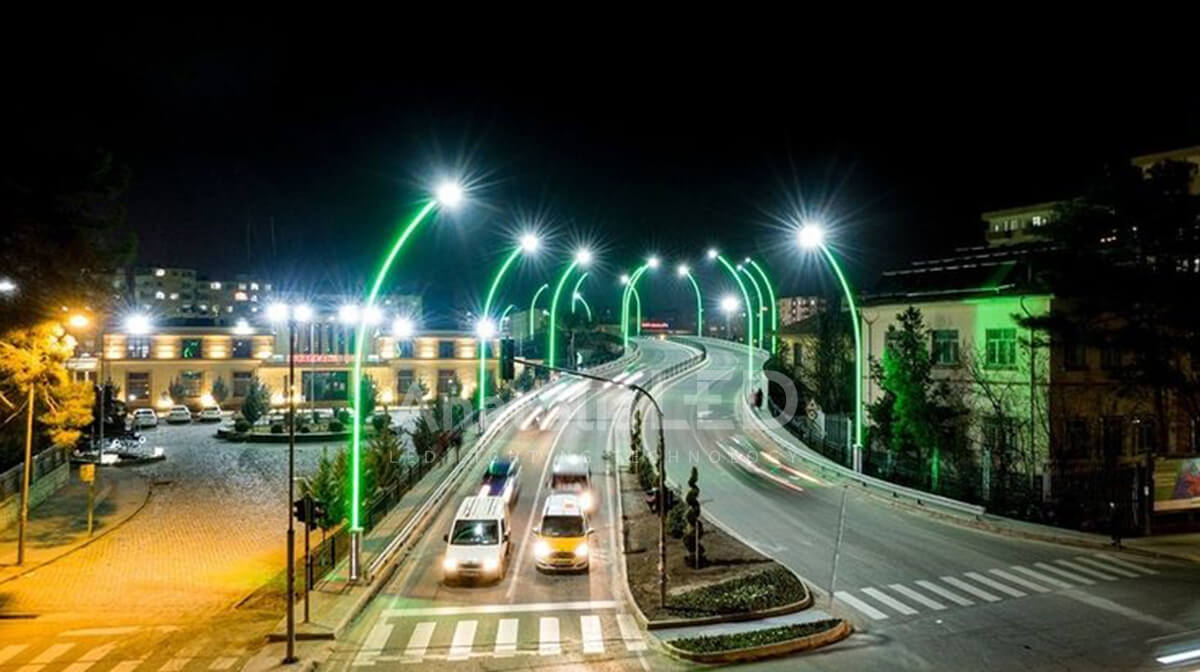 Anatolia LED | Diyarbakır Büyükşehir Belediyesi İstasyon Köprüsü 10 Metre Ant Still Modeli Dekoratif Aydınlatma Yapım İşi / 2021