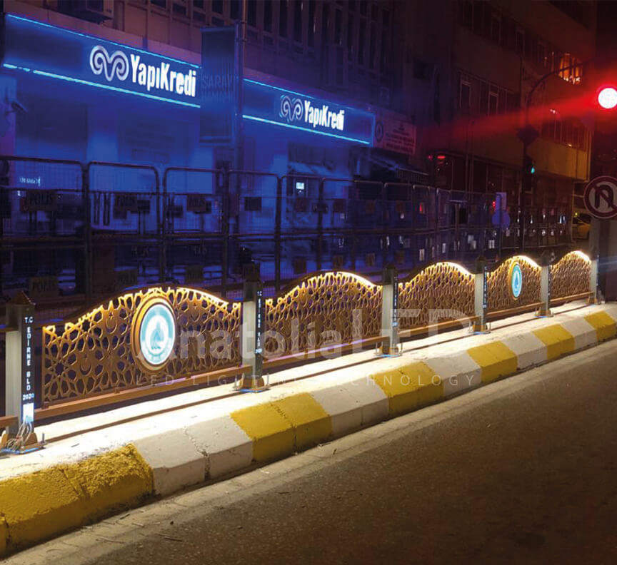 Anatolia LED | Edirne Belediyesi – Orta Refüjlere Ledli Korkuluk Yapım İşi
