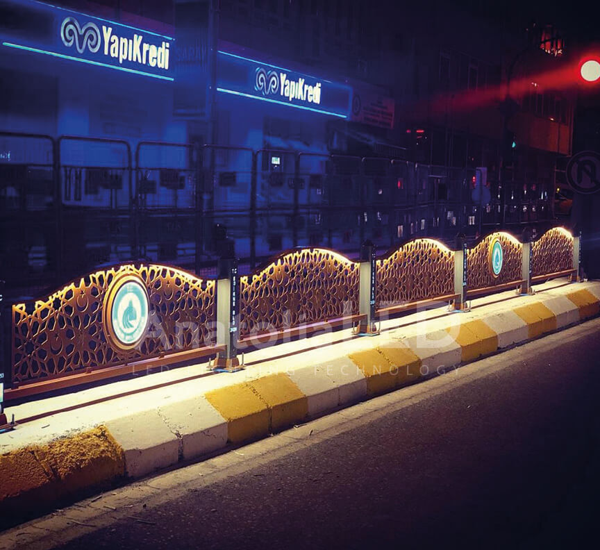 Anatolia LED | Edirne Belediyesi – Orta Refüjlere Ledli Korkuluk Yapım İşi