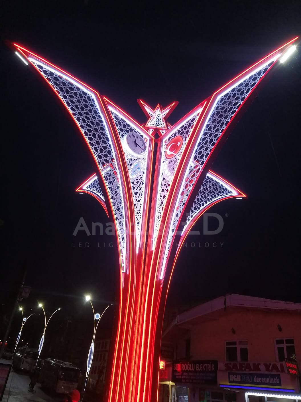 Anatolia LED | Kalkandere Belediyesi Saat Kulesi Şehir Görseli Yapım İşi / 2021