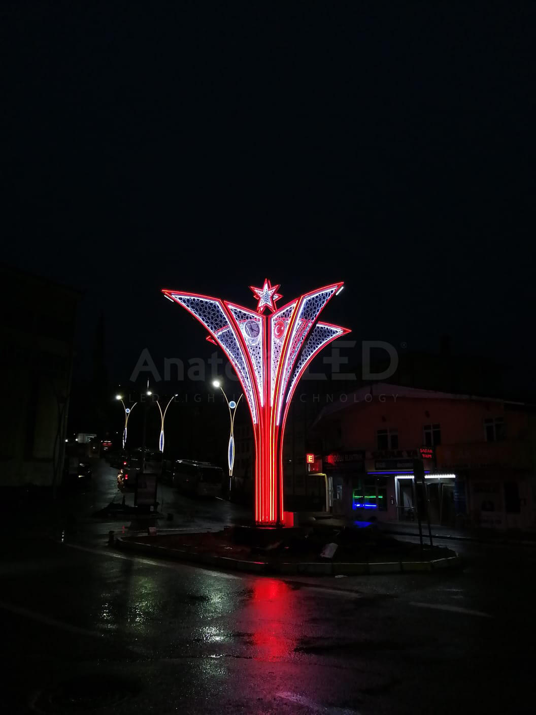 Anatolia LED | Kalkandere Belediyesi Saat Kulesi Şehir Görseli Yapım İşi / 2021