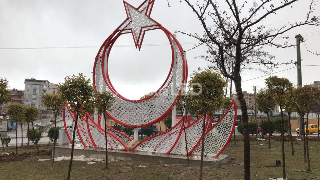 Anatolia LED | Kocaeli Büyükşehir Belediyesi – Gebze 8 Metre Ay Yıldız Model Şehir Görseli