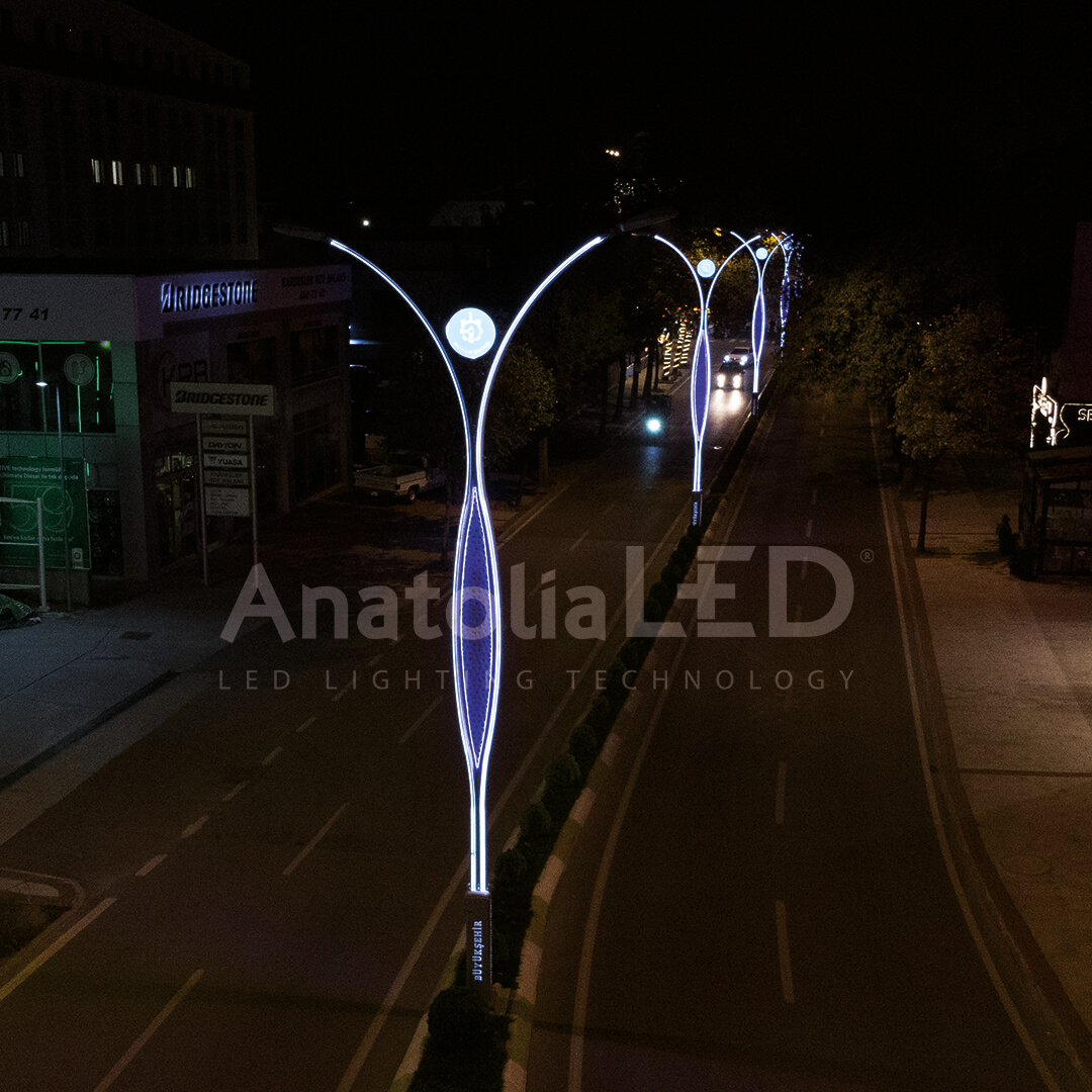 Anatolia LED | Kocaeli Büyükşehir Belediyesi Kandıra Sapağı Caddesi Ant – Fish Model Dekoratif Aydınlatma Direği – 2022