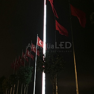 Anatolia LED | Kocaeli Derince Dekoratif Ledli Bayrak Aydınlatma 2014