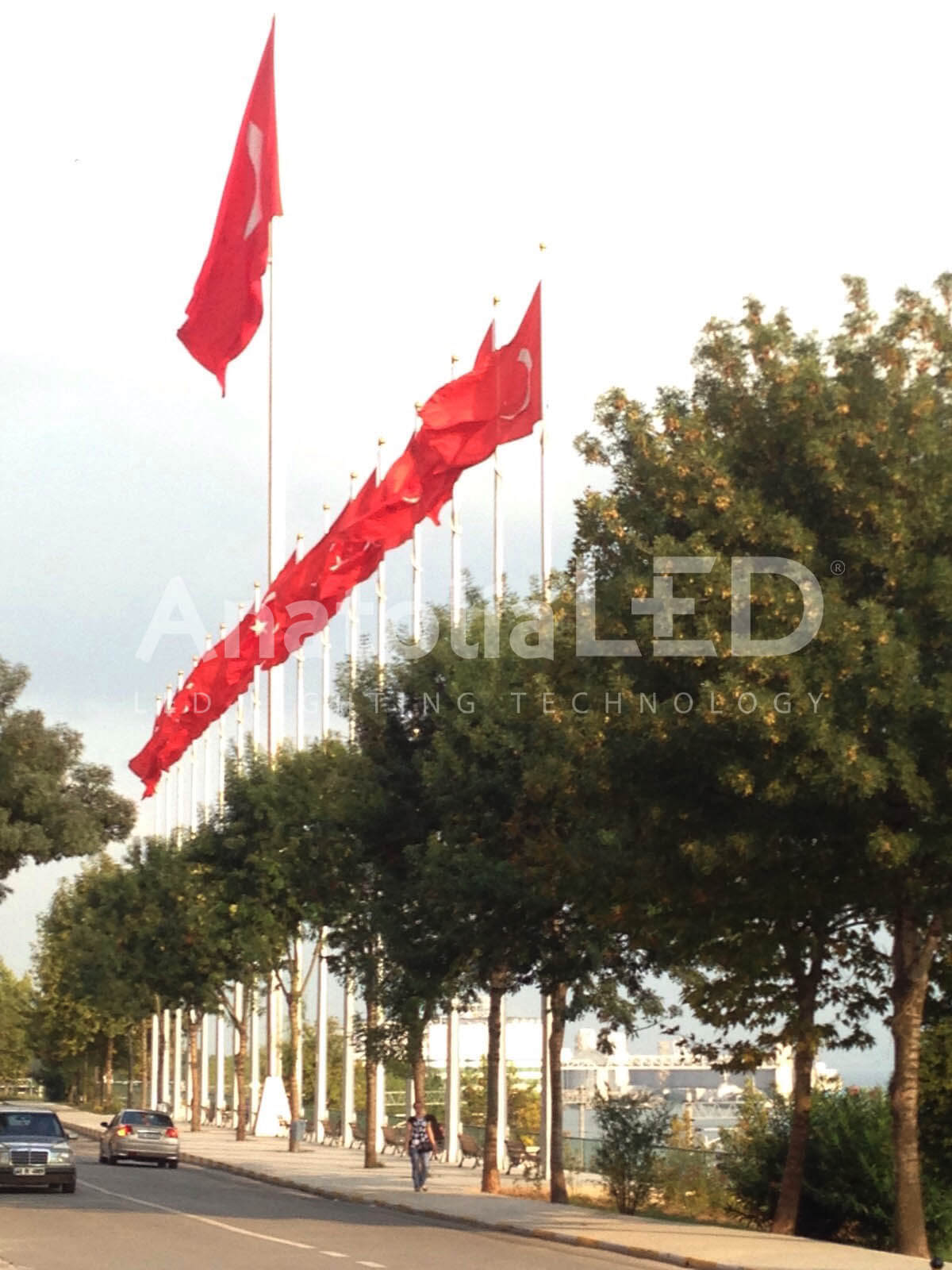 Anatolia LED | Kocaeli Derince Dekoratif Ledli Bayrak Aydınlatma 2014