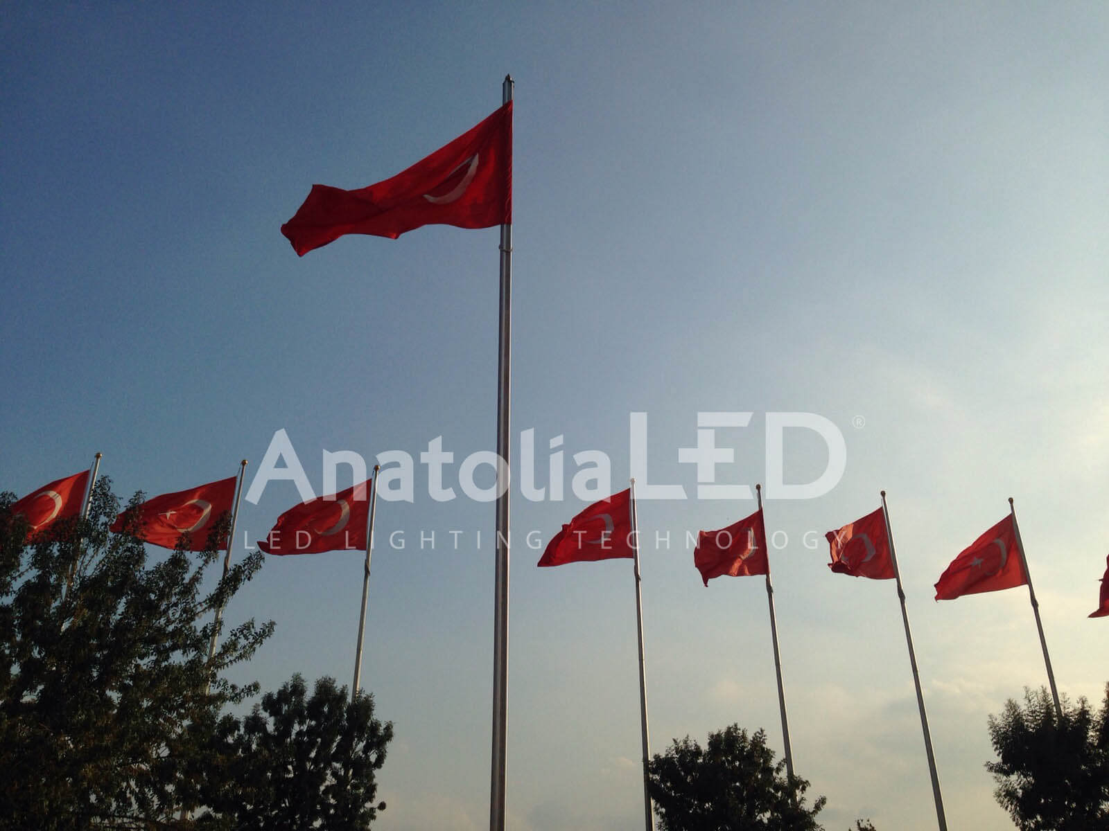 Anatolia LED | Kocaeli Derince Dekoratif Ledli Bayrak Aydınlatma 2014