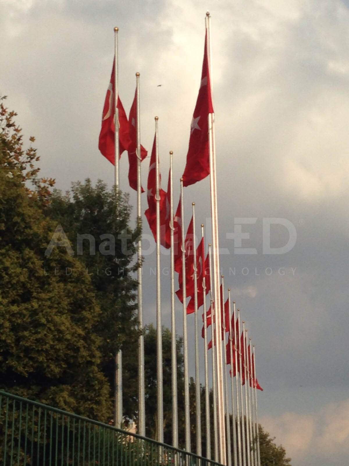 Anatolia LED | Kocaeli Derince Dekoratif Ledli Bayrak Aydınlatma 2014