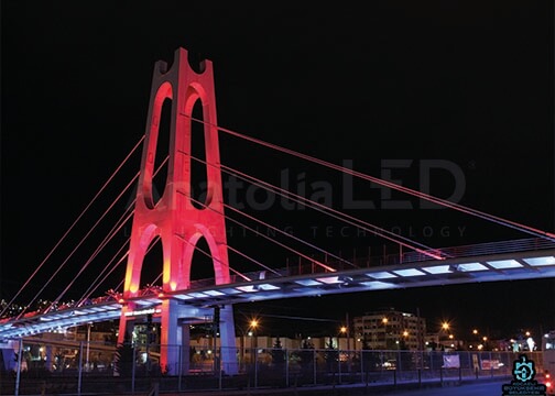 Anatolia LED | Kocaeli Büyükşehir Belediyesi D-100  Dekoratif Ledli Köprü Aydınlatma 2014