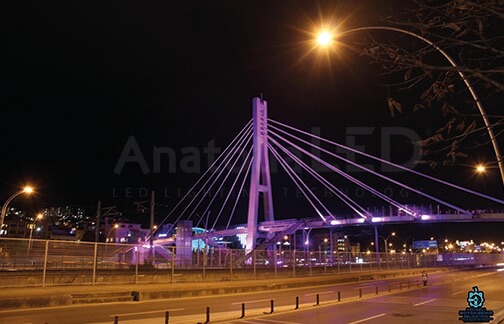Anatolia LED | Kocaeli Büyükşehir Belediyesi D-100  Dekoratif Ledli Köprü Aydınlatma 2014