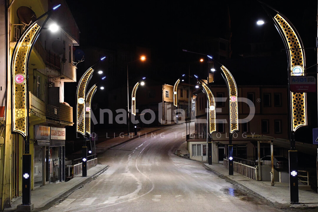Anatolia LED | Ordu Büyükşehir Belediyesi Gölköy TEDAŞ Onaylı 8 Metre Ant-Hançer Modeli Dekoratif Aydınlatma Yapım İşi / 2021