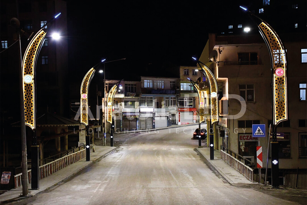 Anatolia LED | Ordu Büyükşehir Belediyesi Gölköy TEDAŞ Onaylı 8 Metre Ant-Hançer Modeli Dekoratif Aydınlatma Yapım İşi / 2021