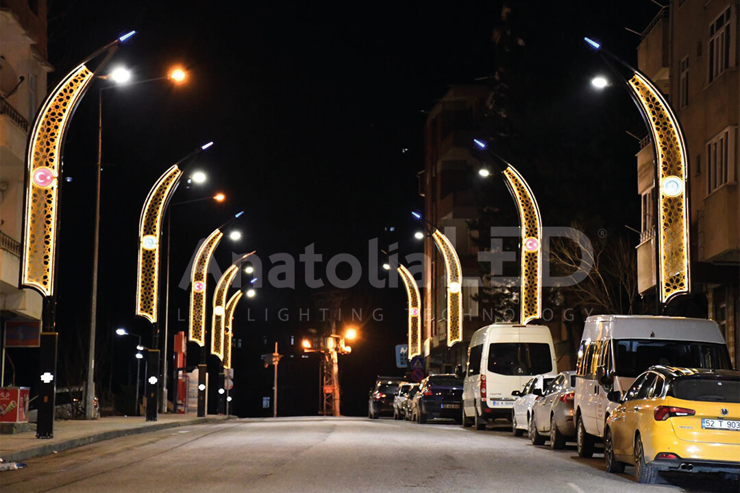 Anatolia LED | Ordu Büyükşehir Belediyesi Gölköy TEDAŞ Onaylı 8 Metre Ant-Hançer Modeli Dekoratif Aydınlatma Yapım İşi / 2021