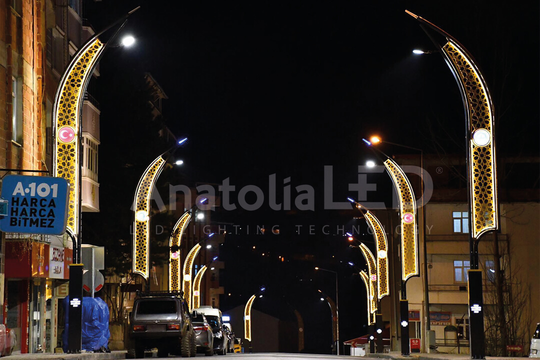 Anatolia LED | Ordu Büyükşehir Belediyesi Gölköy TEDAŞ Onaylı 8 Metre Ant-Hançer Modeli Dekoratif Aydınlatma Yapım İşi / 2021