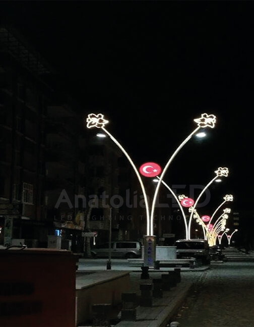Anatolia LED | Samsun Atakum Belediyesi Dekoratif Ledli Yol Aydınlatma Yapım İşi / 2018