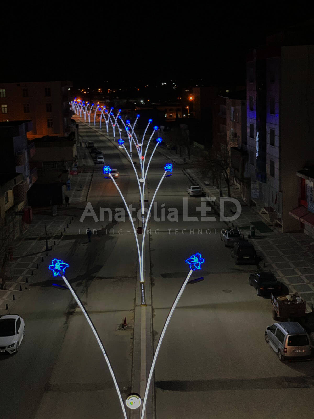 Anatolia LED | Şırnak İdil Belediyesi Dekoratif Ledli Yol Aydınlatma Yapım İşi / 2019