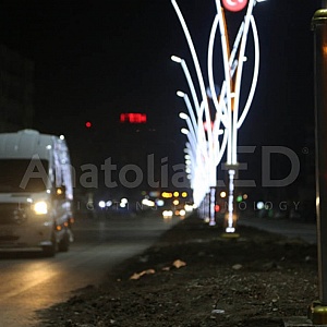 Anatolia LED | Şırnak Silopi Belediyesi Dekoratif Ledli Yol Aydınlatma Yapım İşi / 2019