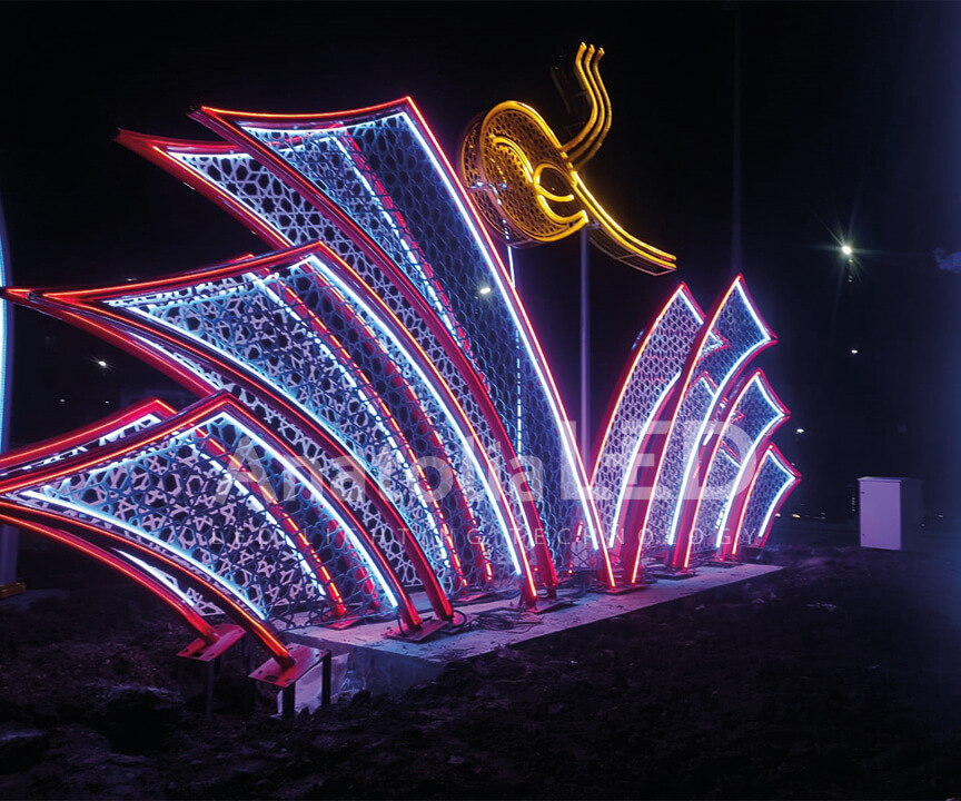 Anatolia LED | Sivas Belediyesi Gazi Lisesi Kavşağı Şehir Görseli Yapım İşi / 2020