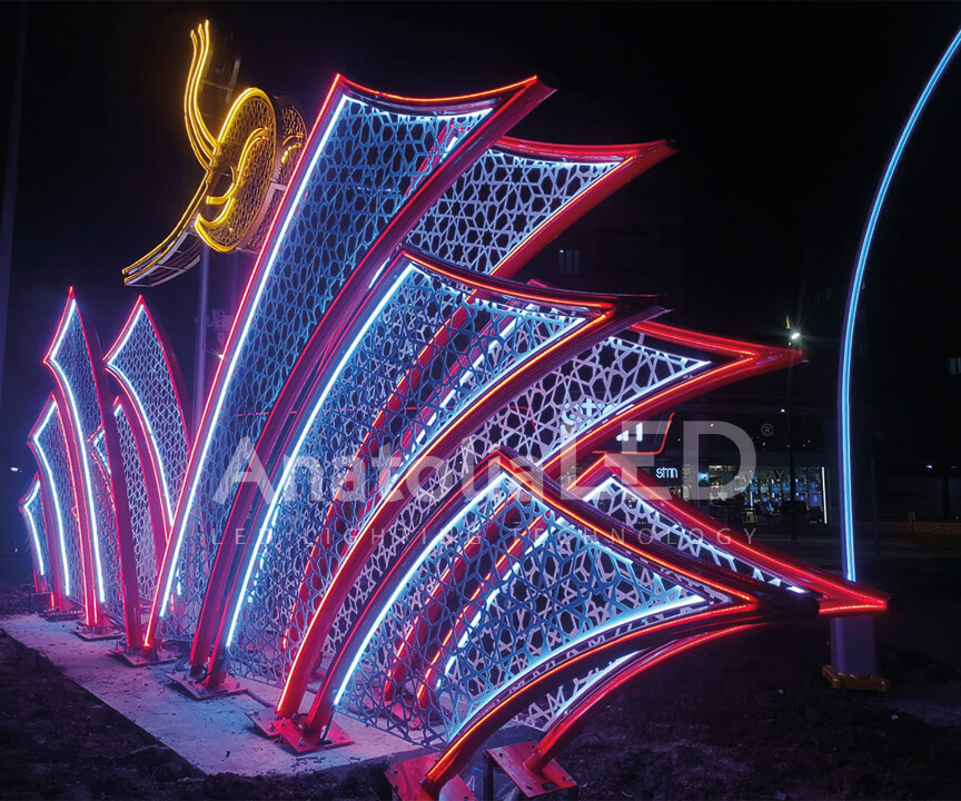 Anatolia LED | Sivas Belediyesi Gazi Lisesi Kavşağı Şehir Görseli Yapım İşi / 2020