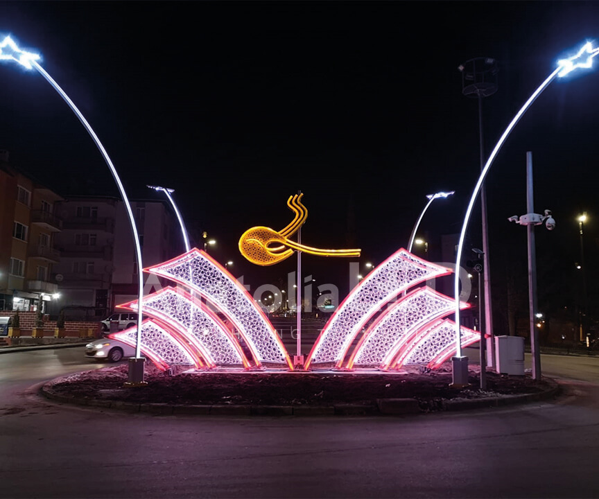 Anatolia LED | Sivas Belediyesi Gazi Lisesi Kavşağı Şehir Görseli Yapım İşi / 2020