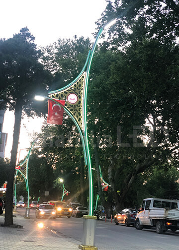 Anatolia LED | Susurluk Belediyesi İstasyon ve Milli Kuvvetler Caddeleri Dekoratif Aydınlatma Yapım İşi – 2020