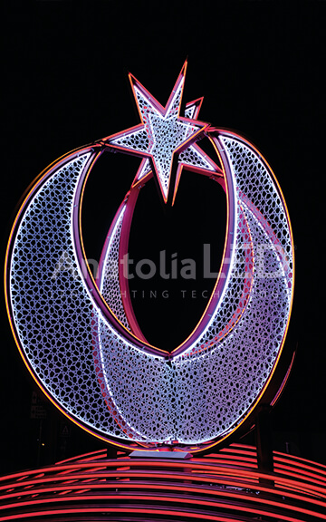 Anatolia LED | Sakarya Büyükşehir Belediyesi Şehir Görseli 6 metre Gövde ve Motif Ledli Şehir Görseli Yapım İşi – 2021