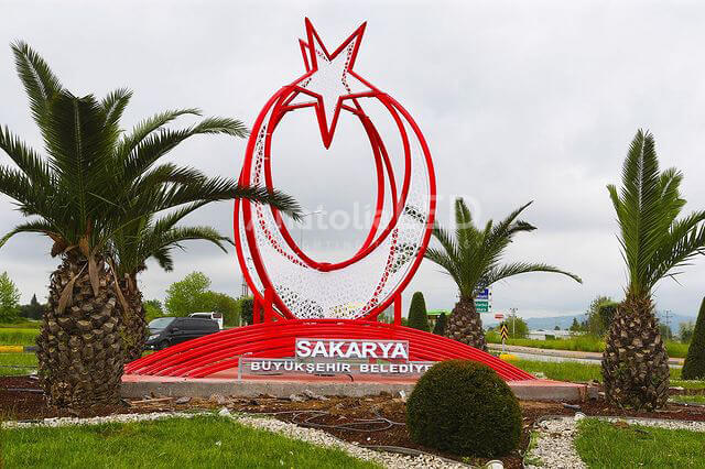 Anatolia LED | Sakarya büyükşehir belediyesi 6 Metre Ay Yıldız Model Şehir Görseli