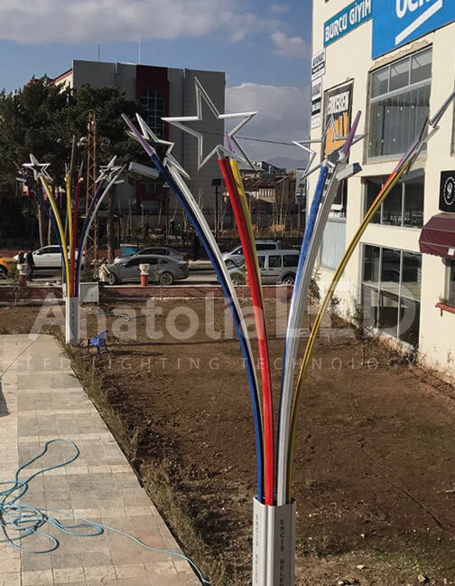 Anatolia LED | Van Erciş Belediyesi – Dekoratif Ledli Aydınlatma Direği Yapım İşi – 2019