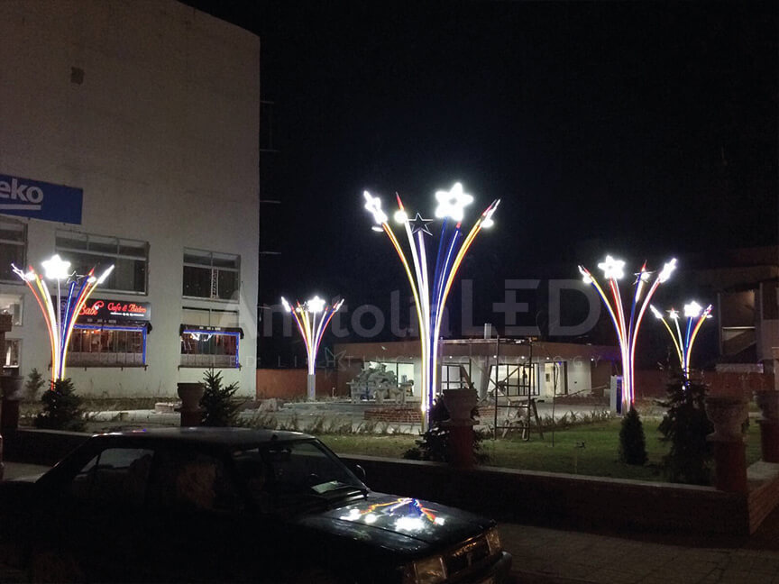 Anatolia LED | Van Erciş Belediyesi – Dekoratif Ledli Aydınlatma Direği Yapım İşi – 2019